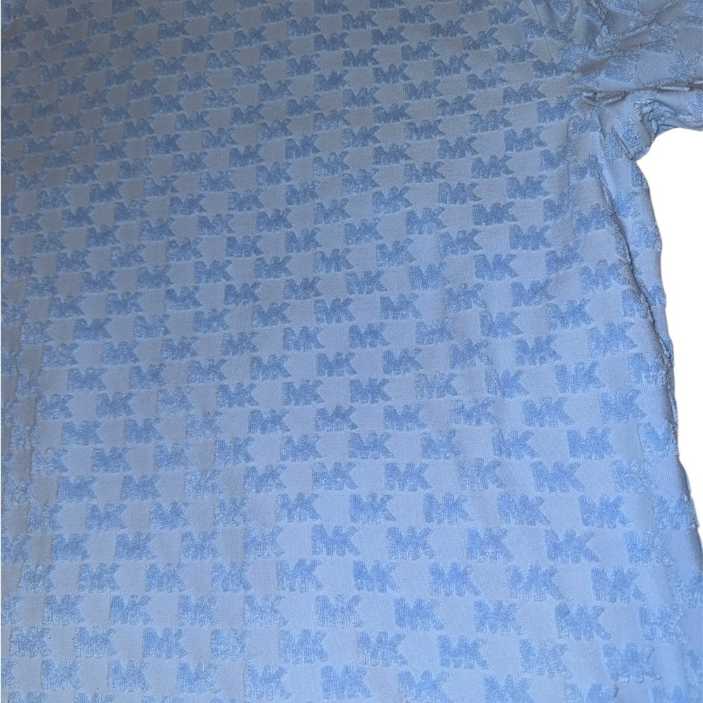 Michael Kors Light Blue Patterned Tee - image 3